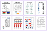 Kindergarten Winter Workbook Canva, a Stationery Template by Shumaya (Thumbnail 3 of 6)