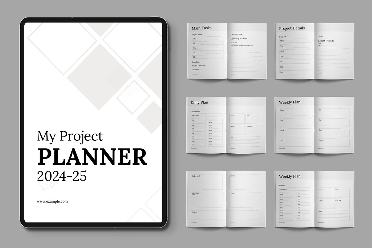 Weekly Planner Design Layout, a Stationery Template by ContestDesign (Photo 1 of 4)