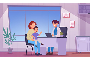 Medical cabinet. Consult doctor, a Healthcare Illustration by Onyx
