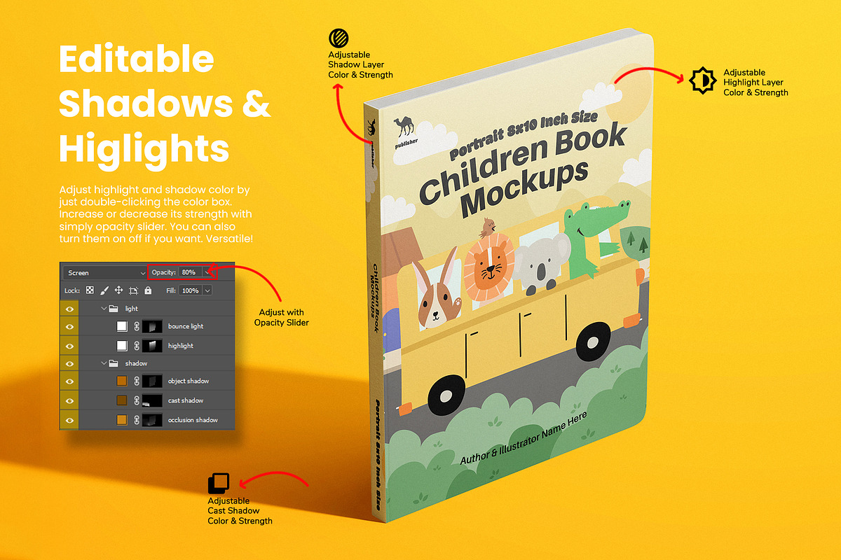 Children Book Mockup Set - 8x10 Inch, a Books & Magazine Mockup by Remnand Studio (Photo 5 of 12)