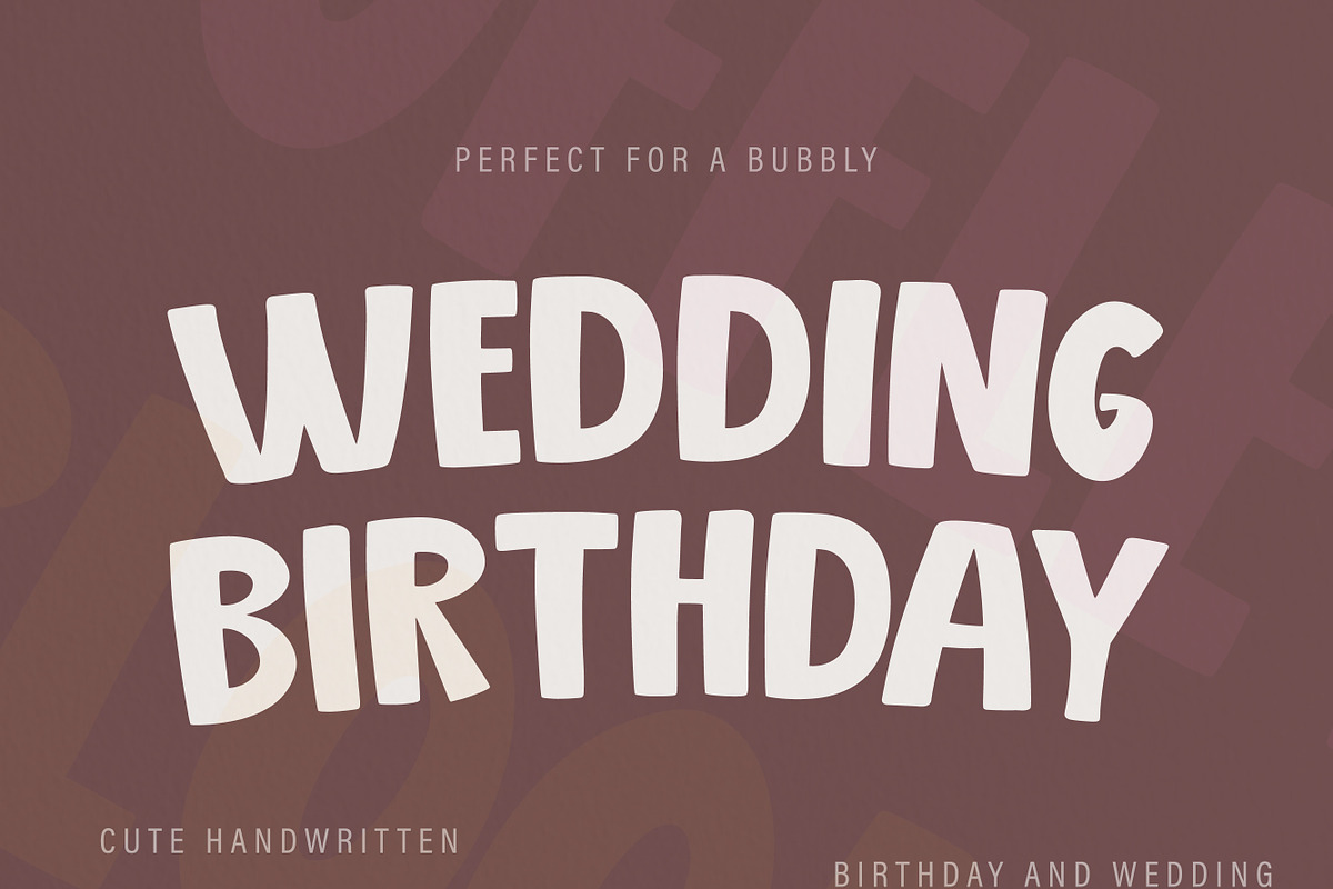 Pufflet Bloom, a Sans Serif Font by MaxArt Foundry (Photo 6 of 6)