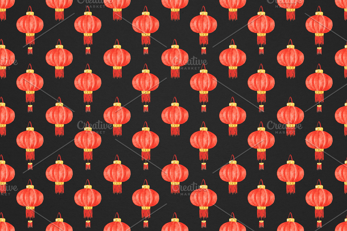 China. Watercolor collection, a Decorative Illustration by Maria's little shop (Photo 11 of 11)