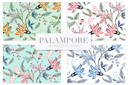 Palampore seamless watercolor print!, an Illustration by TSTUDIO (Thumbnail 4 of 8)