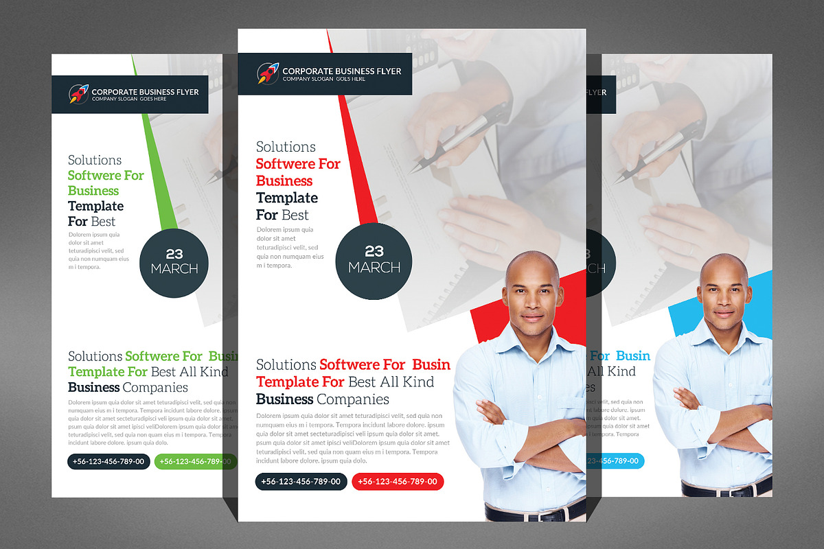 66 Corporates Flyers Bundle, a Flyer Template by Graphic Templates (Photo 19 of 67)