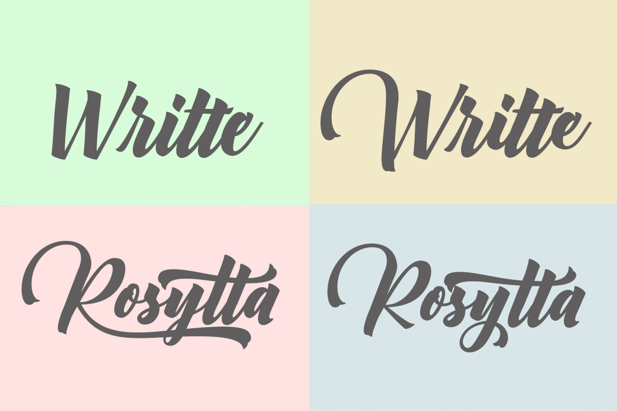 Amster//Calligraphy Font preview 2