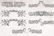 Vintage Baroque Borders & Designs, a Decorative Illustration by AW Studios (Thumbnail 8 of 11)