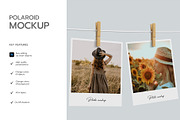 Hanging Polaroid Photo Mockup, a Product Mockup by graphypix (Thumbnail 2 of 4)