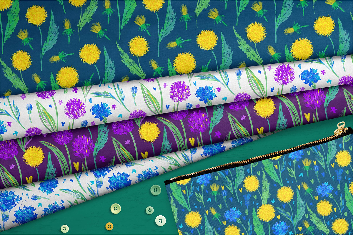 Wildflowers Pattern Collection, a Pattern Graphic by MarynArts (Photo 6 of 7)