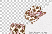 Hareford Cowgirl Cow Western Baby, an Animal Illustration by Invite to Clipart (Thumbnail 6 of 7)