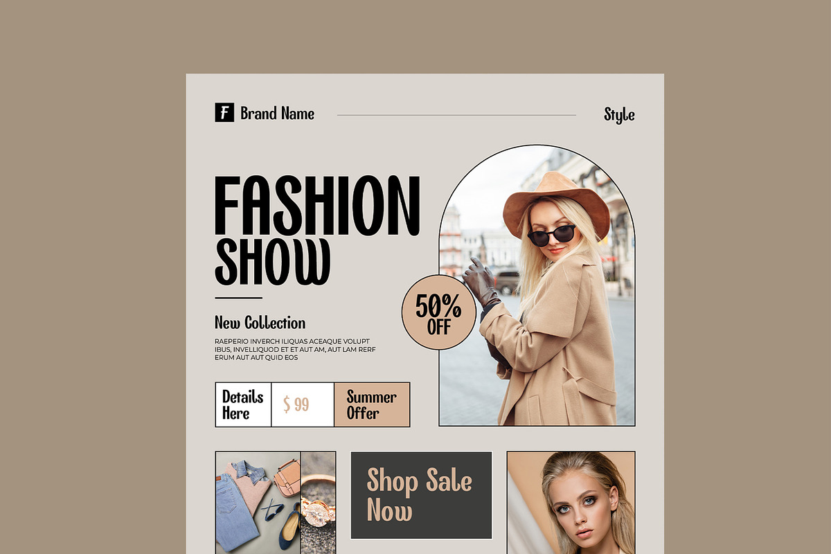 Fashion Flyer Template preview 4