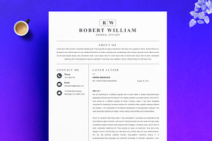 Clean & Simple Resume Template Word