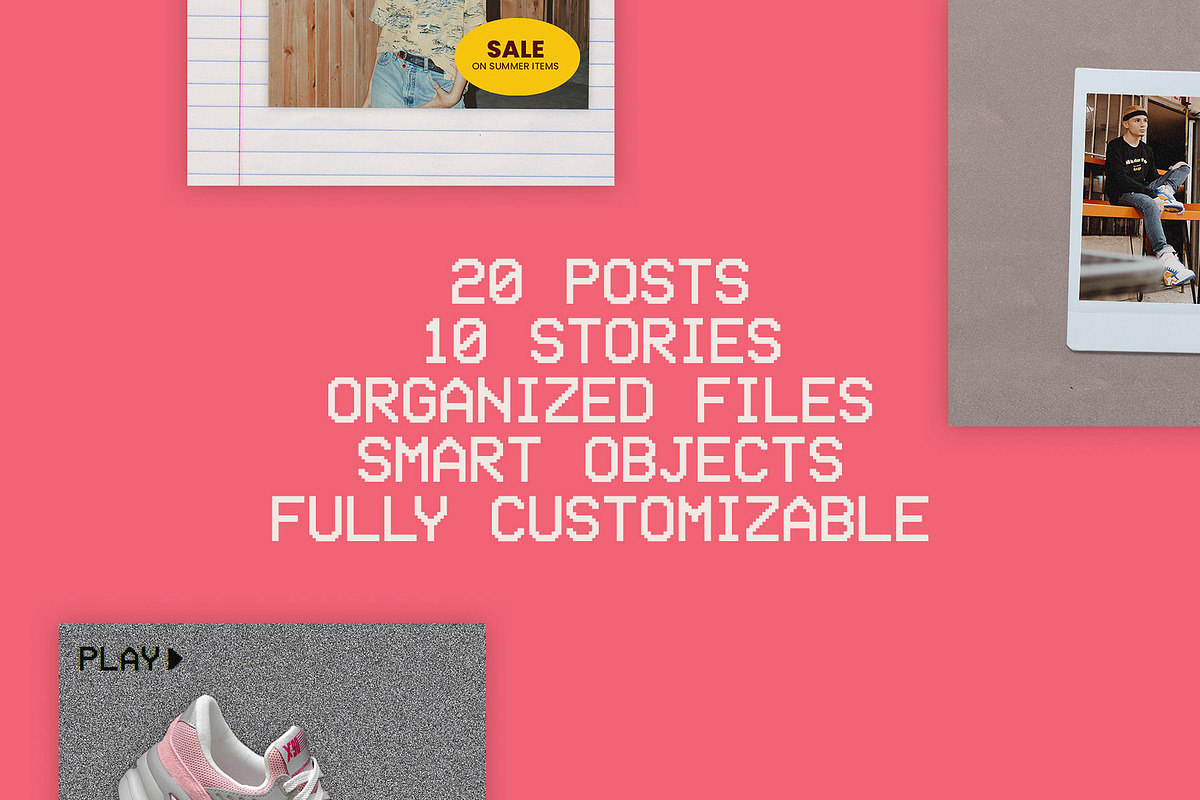 70s BACK TO SCHOOL - Instagram kit, a Social Media Template by Ratatap! (Photo 7 of 7)