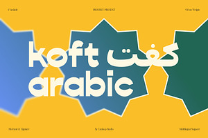 Koft Arabic – Modern Funky Arabic, a Sans Serif Font by Casloop Studio