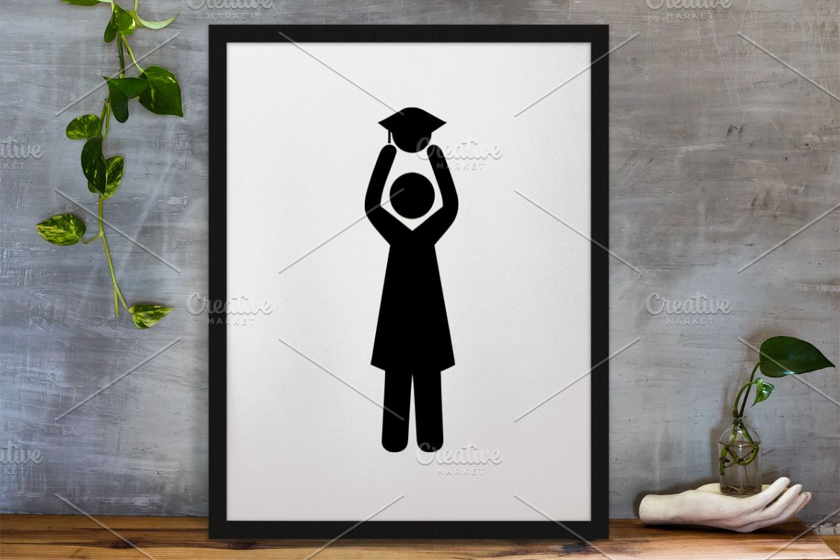 Students and Celebration Silhouette, an Education Illustration by newminddesign (Photo 3 of 3)