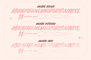 MILKBAR BRUSH Font