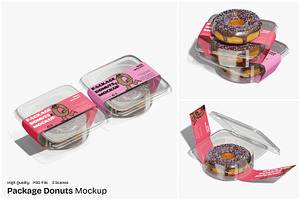 Package Donuts Mockup, a Packaging Mockup by Unerispace