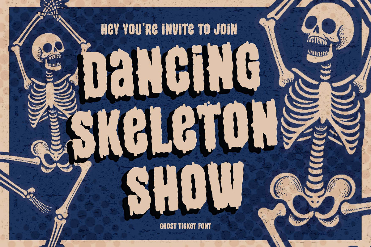 Ghost Ticket a Cartoon Horror Font, a Handwritten Font by Rasiorise Studio (Photo 12 of 12)