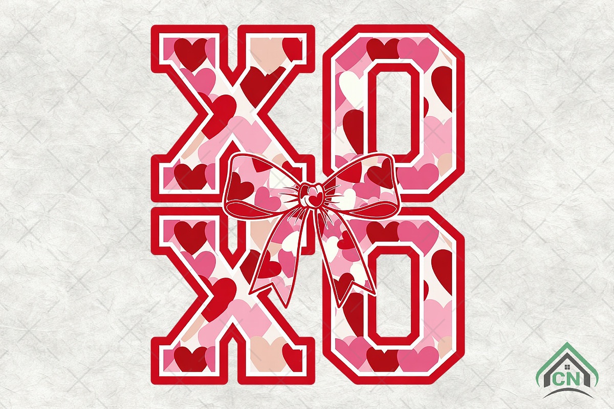 XOXO Valentine PNG, an Illustration by Craft Nest (Photo 1 of 4)