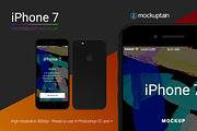 Iphone 7 Mockup Straight Black, an iPhone Mockup by mockuptain (Thumbnail 3 of 6)
