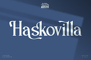 Haskovilla -  Serif Typeface Font, a Serif Font by Rishsketch (Thumbnail 1 of 14)