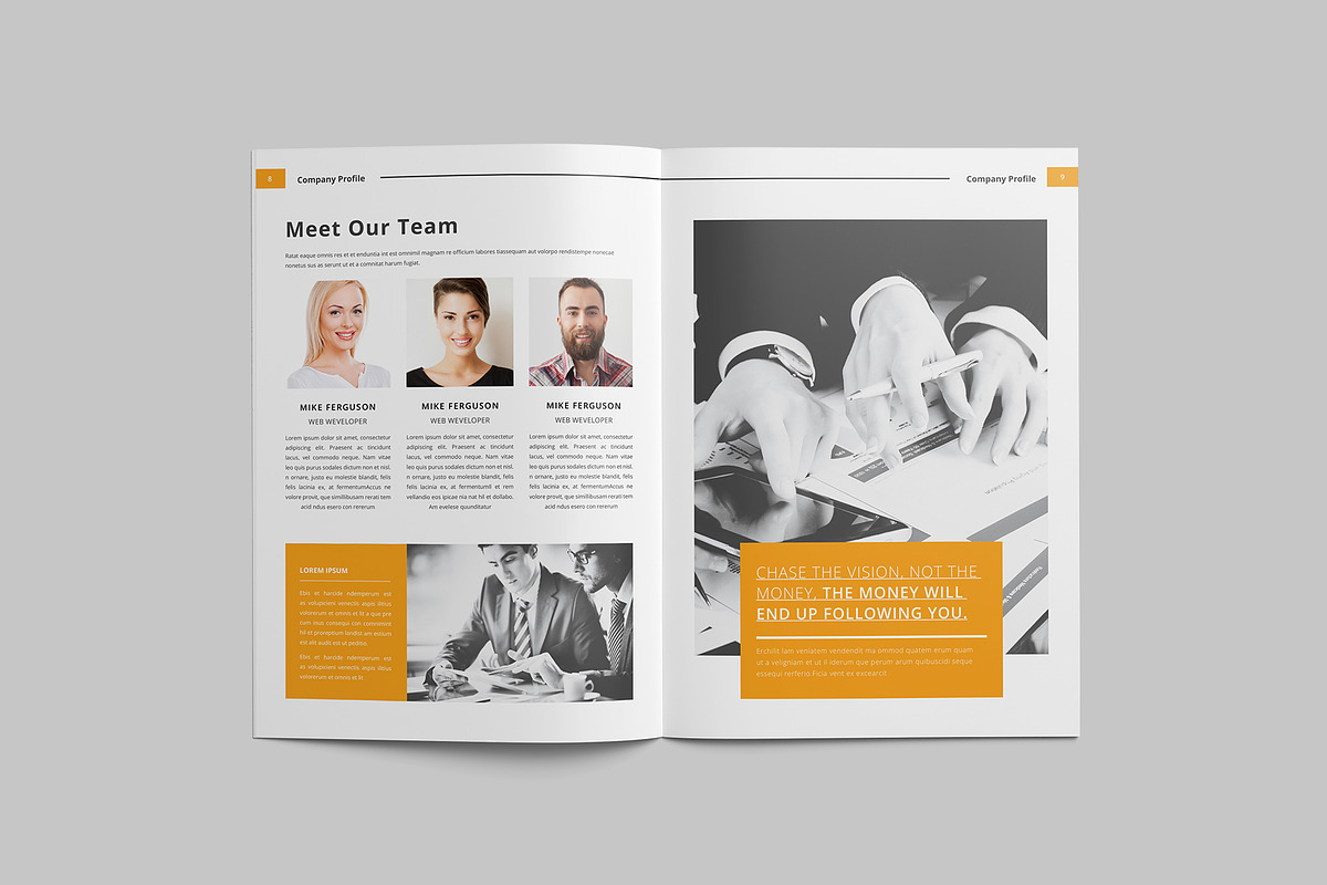 Company profile, a Brochure Template by Tanber Hossen (Photo 5 of 13)