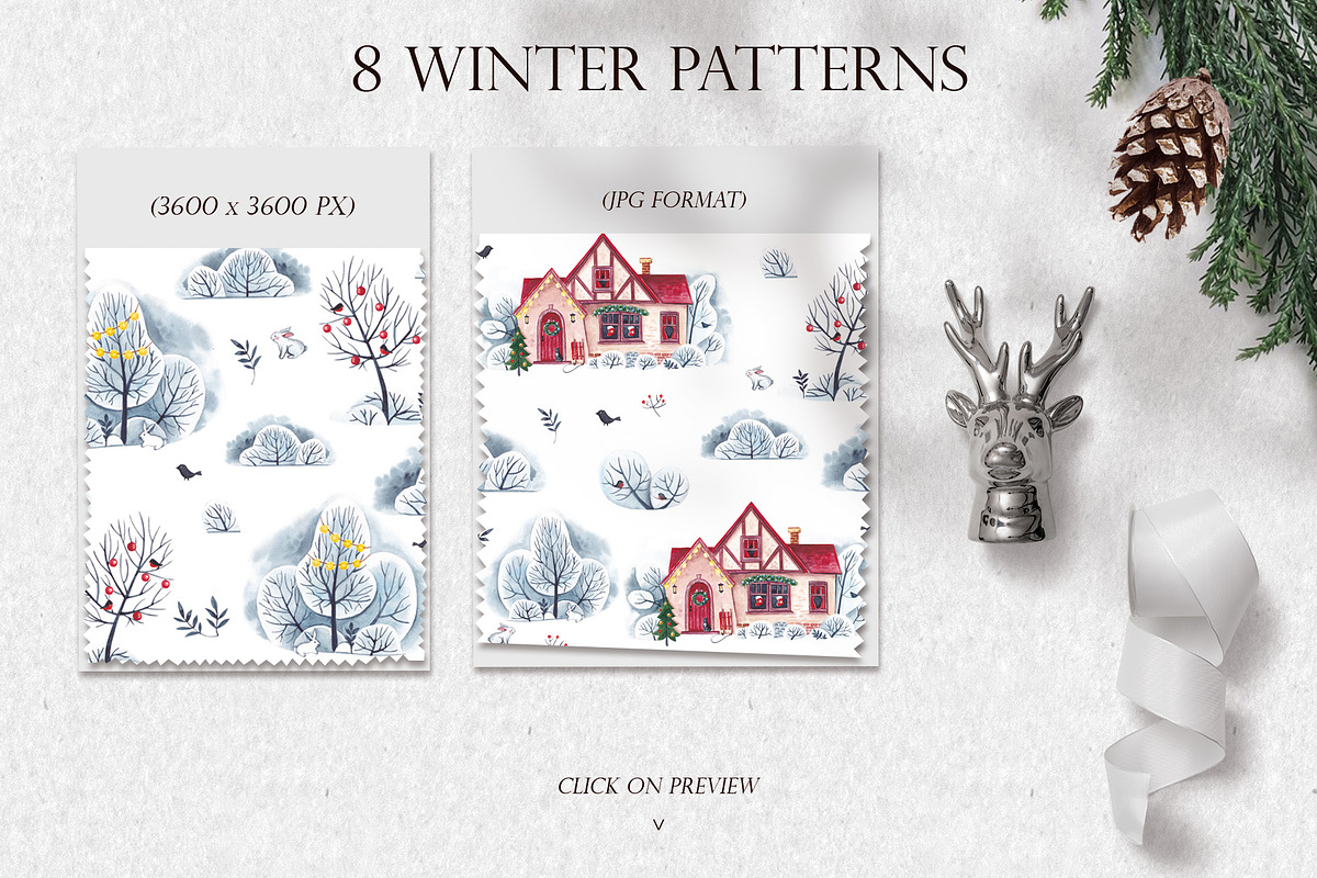 CHRISTMAS HOUSES, a Decorative Illustration by Elena_Sedova (Photo 9 of 11)