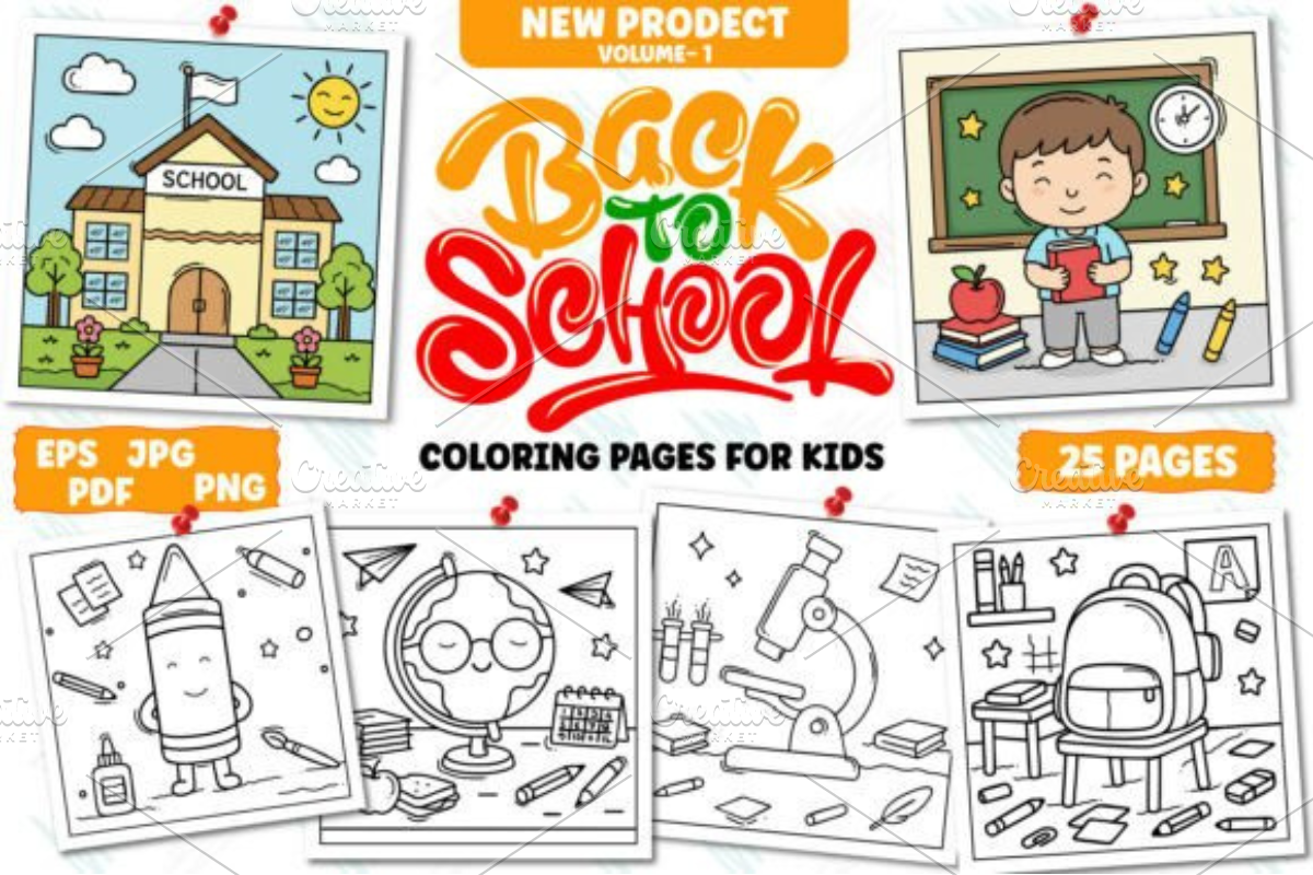 Bold Easy Back to School, a Decorative Illustration by Design Station (Photo 1 of 4)