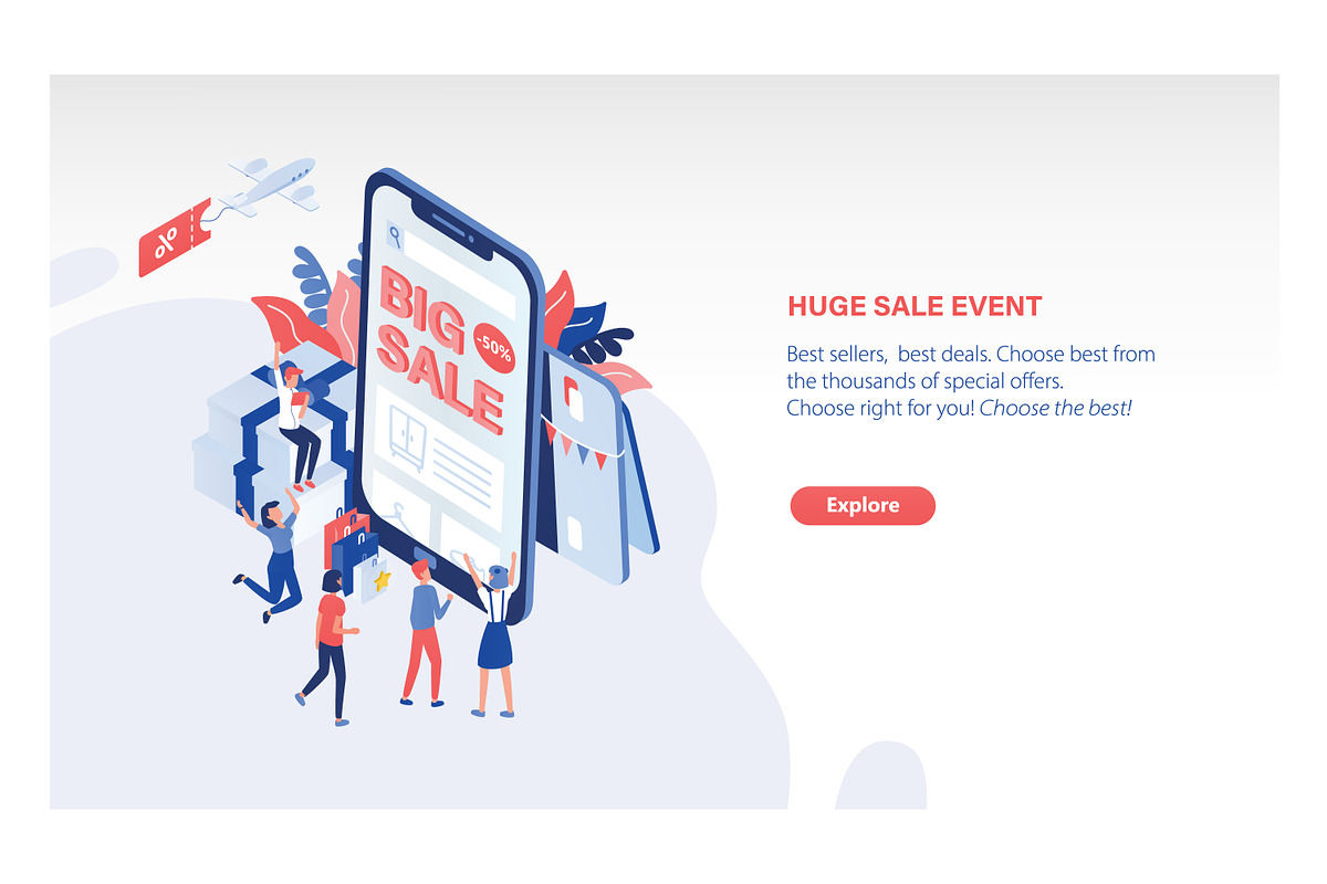 Big sale concept, a Technology Illustration by Good Studio (Photo 1 of 3)