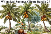 Whimsical Summer Clipart Bundle, an Illustration by DreamArtGraphic (Thumbnail 1 of 8)