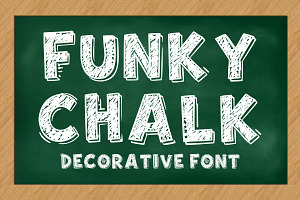 Funky Chalk - Hand Drawn Chalk, a Sans Serif Font by Limited.studio