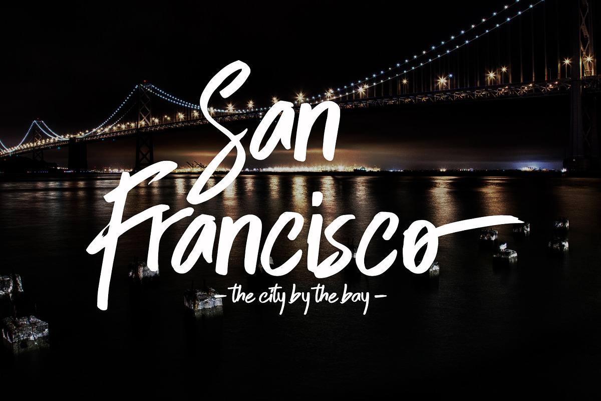 Skytree Script Brush Font preview 4