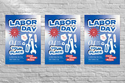 Blue Abstract Labor Day Flyer Set, a Flyer Template by Aiyari Graphic (Thumbnail 3 of 3)