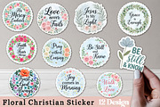 Floral Christian Sticker Bundle PNG, a Seasonal Illustration by Rose Art (Thumbnail 2 of 3)