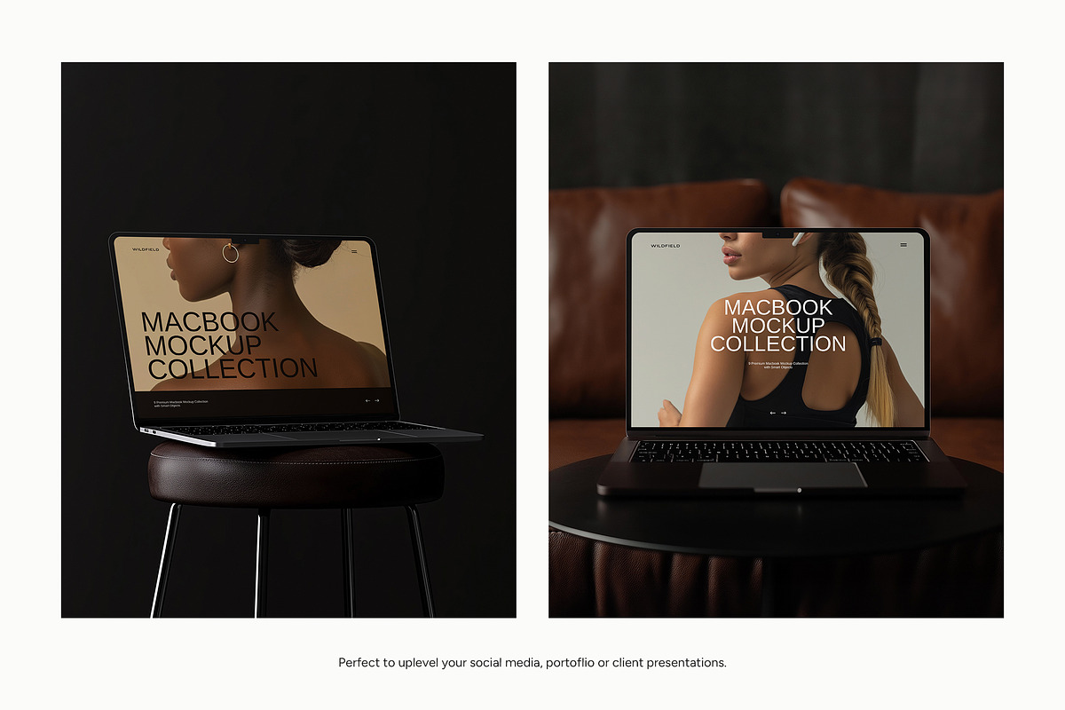 MacBook Laptop Mockup Bundle, a Mac Mockup by Wildfield Studio (Photo 6 of 8)