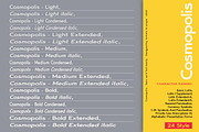 Cosmopolis - Sans serif font family, a Sans Serif Font by Artistic & Unique (Thumbnail 2 of 15)