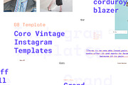 Coro Vintage Instagram Templates, a Social Media Template by CaDesign (Thumbnail 1 of 4)