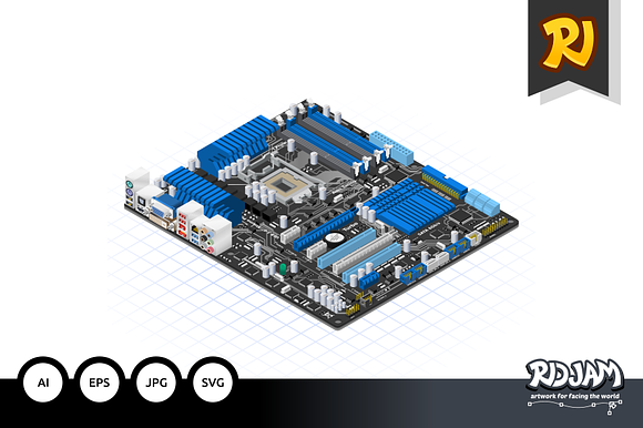 Isometric Motherboard