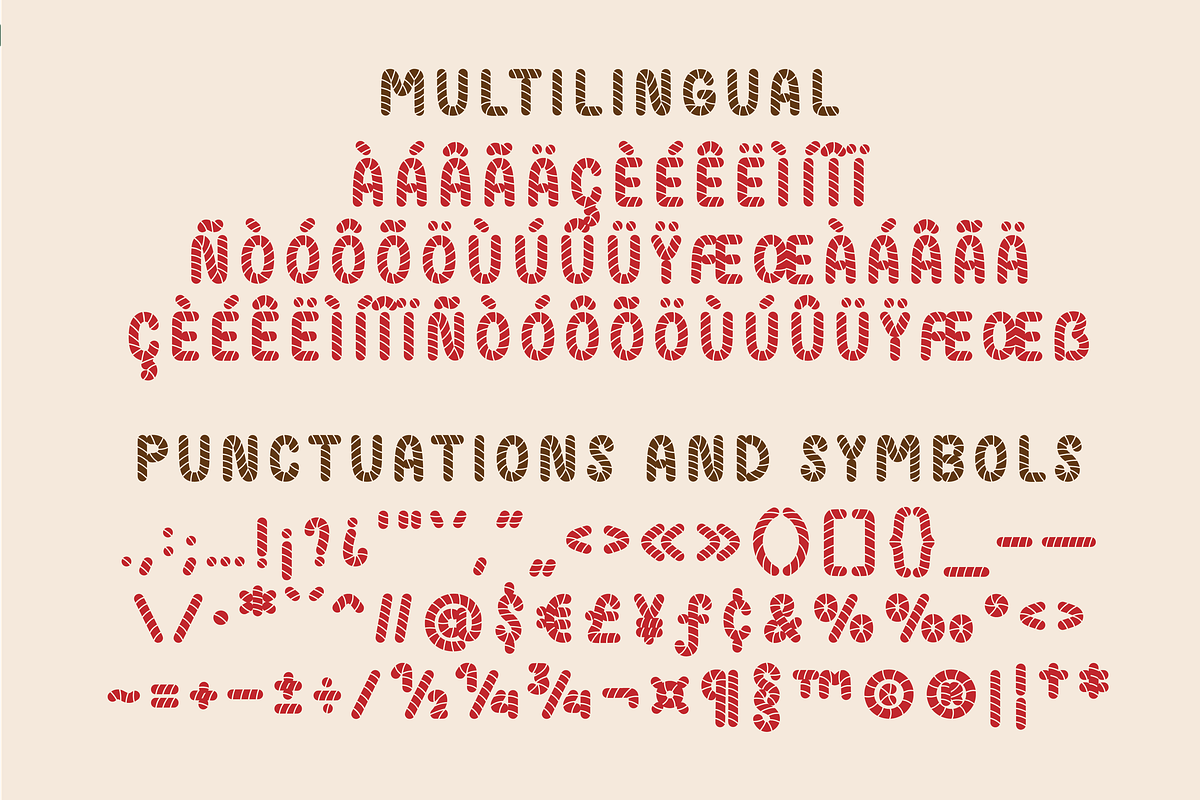 Candy cane font, a Sans Serif Font by Nyla.Studio (Photo 8 of 10)