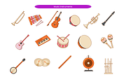 Music Instruments, an Object Illustration by Creathub Studio (Thumbnail 1 of 3)