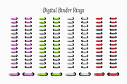 Realistic Digital Binder Rings, an Object Graphic by 3PointsCreative (Thumbnail 2 of 6)