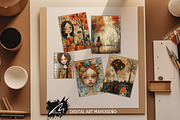 Fall is Here, Whimsical Girl Pages, a Seasonal Illustration by Digital Art Mahdiseño (Thumbnail 10 of 10)