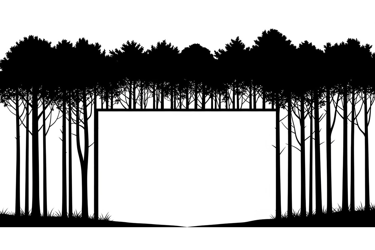 Forest Frame Silhouette SVG Bundle, an Illustration by jahid234 (Photo 24 of 51)