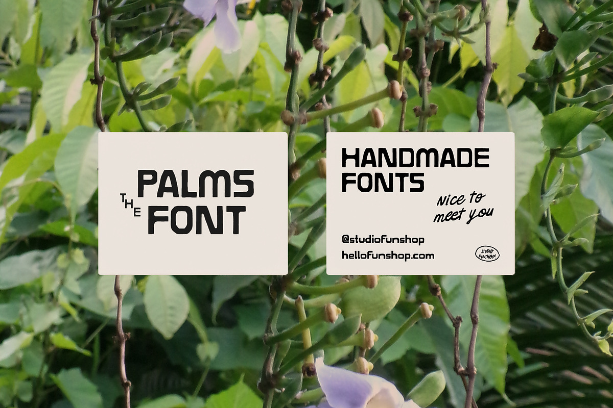 Palms - Handmade Retro Sans Serif, a Font by Studio Funshop by Kelli (Photo 6 of 10)