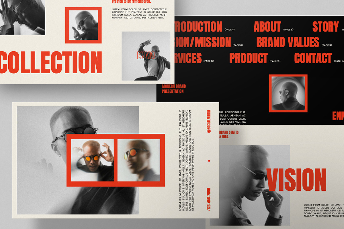 ENMA Bold Modern Powerpoint Template, a Presentation Template by Portocraft (Photo 5 of 7)