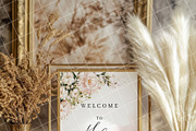 Boho 8x10 table sign number mockup, an Advertising Mockup by Blush Roses Print (Thumbnail 7 of 8)