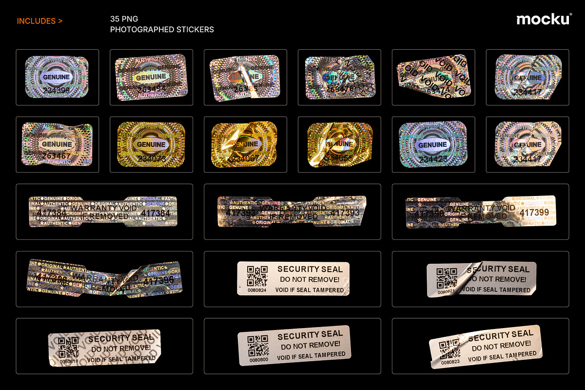 Genuine Holographic Stickers, an Object Graphic by Mocku (Photo 4 of 5)