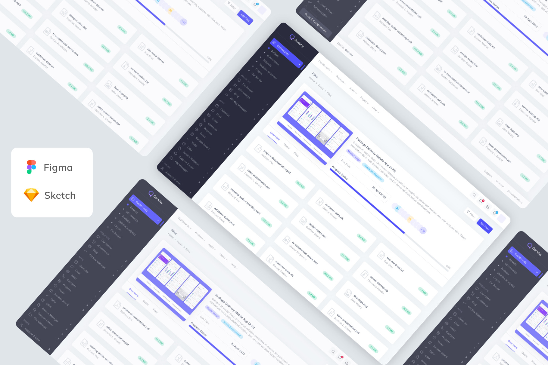 Task Files Admin Dashboard UI Kit, an UI Kit Template by Betush