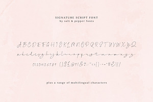 Signature Script Font