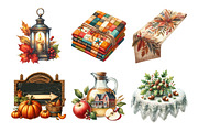 Vintage Fall Decorations Clipart, an Illustration by Daily.Designs (Thumbnail 4 of 5)