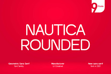Nautica Rounded Geometric Sans Serif